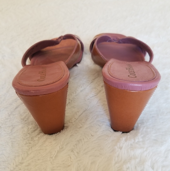 Cole Haan Tan Slide Heeled Sandal 8.5 - Picture 2 of 11